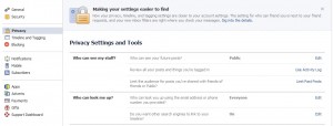 Facebook All Privacy Options and Settings at a Glance