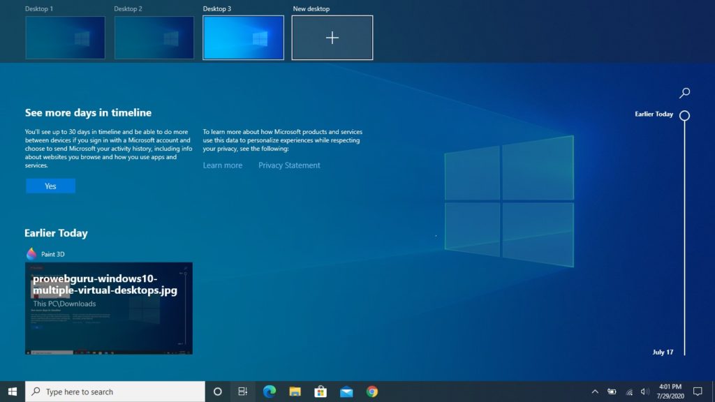 You can organize your different apps from your taskbar to different desktop screen and be more productive ? One of the best Windows Tips and Tricks - Create Multiple Desktops In Windows10 for free using windows task view.