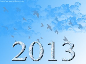 Latest New Year Cloud 2013 Wallpaper